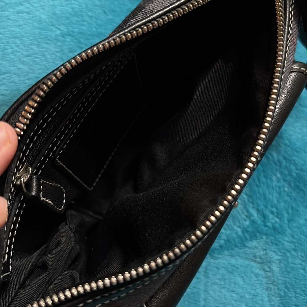 Coach Y2K Red Wool & Leather Tartan Plaid Demi Shoulder Bag Style 8824 Aug 2001 - Picture 8 of 12